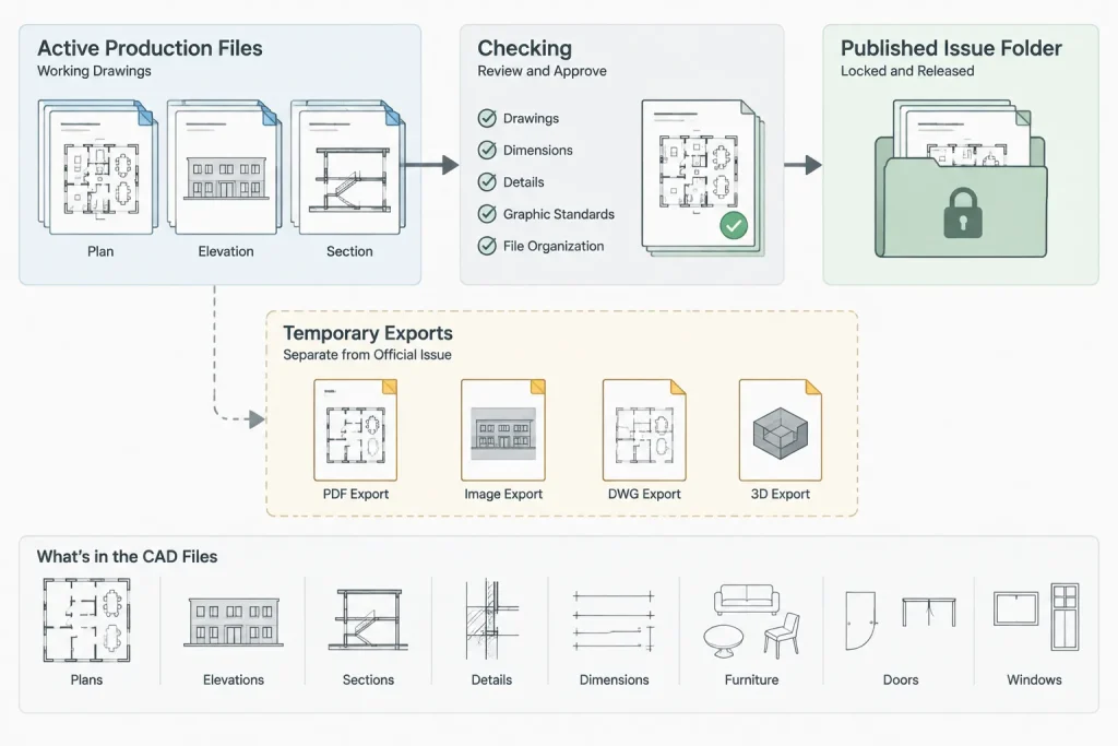 Architectural CAD File Naming and Folder Structure: A Practical Project Workflow architectural CAD illustration