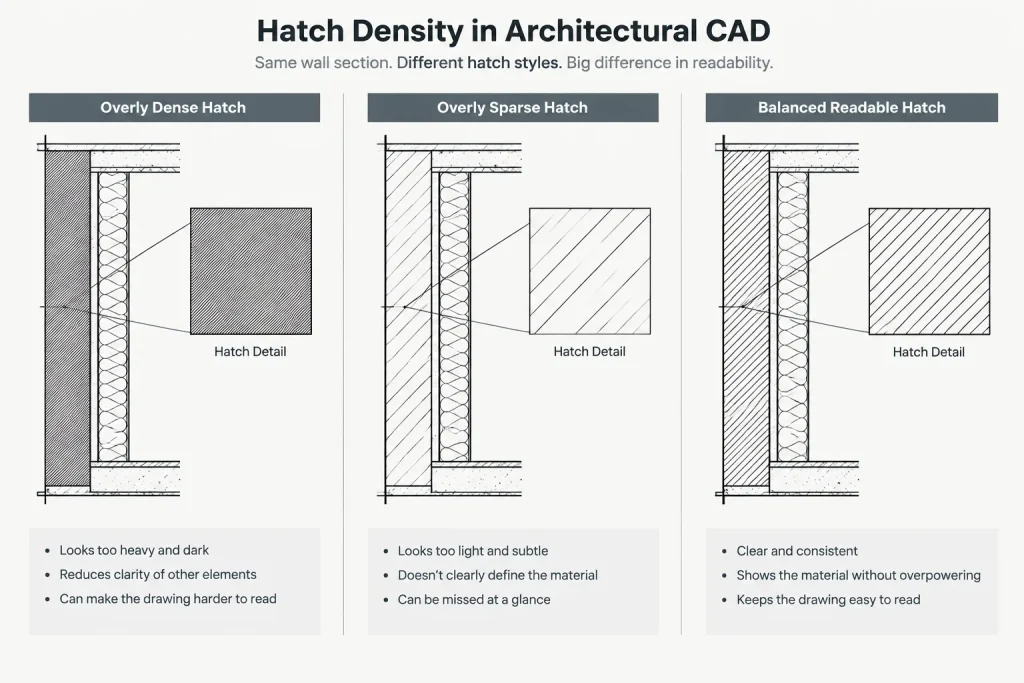 Architectural CAD Hatch Patterns: A Practical Workflow for Clear, Stable Drawings architectural CAD illustration