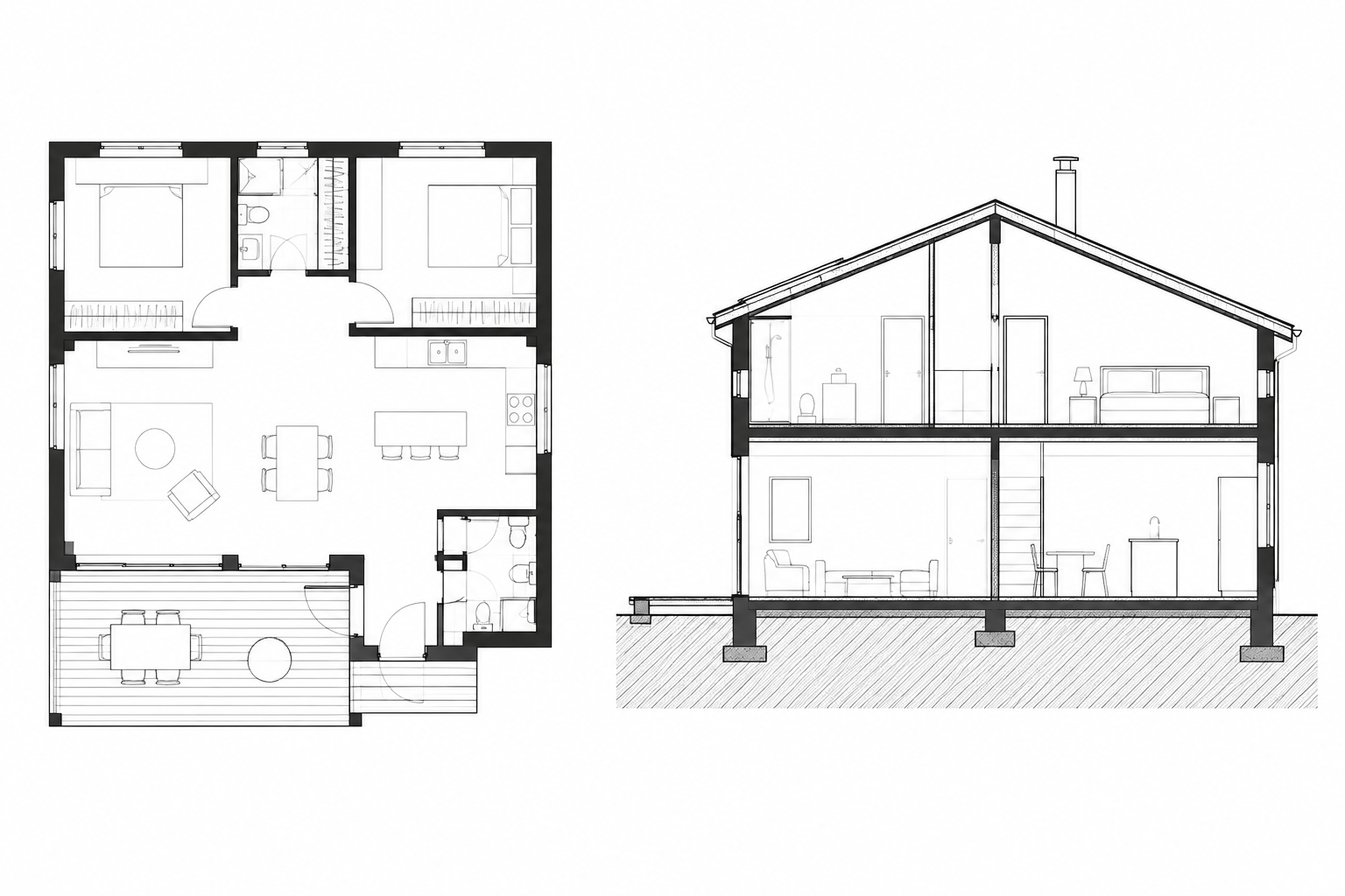 Architectural CAD Hatches and Poché: A Practical Drawing Hierarchy