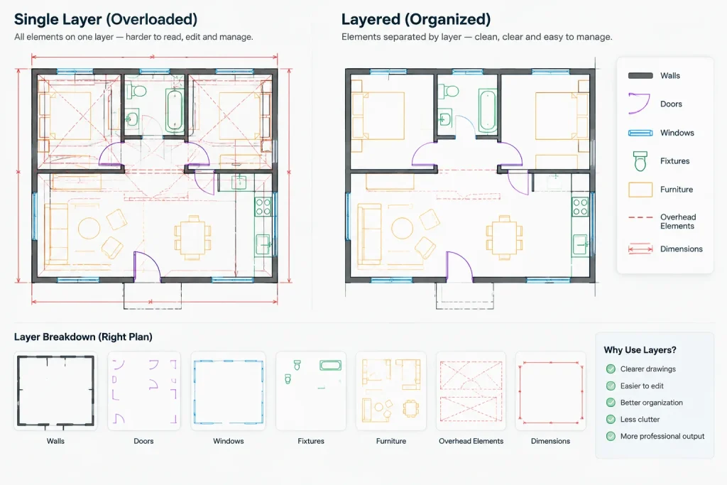Architectural CAD Layer Naming: A Practical Framework for Clear DWG Files architectural CAD illustration