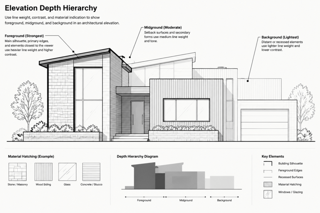 Architectural CAD Lineweights: A Practical Plot Hierarchy for Clear Drawings architectural CAD illustration