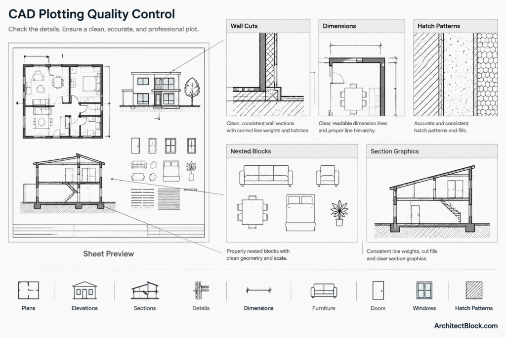 Architectural CAD Lineweights: A Practical Plot Hierarchy for Clear Drawings architectural CAD illustration