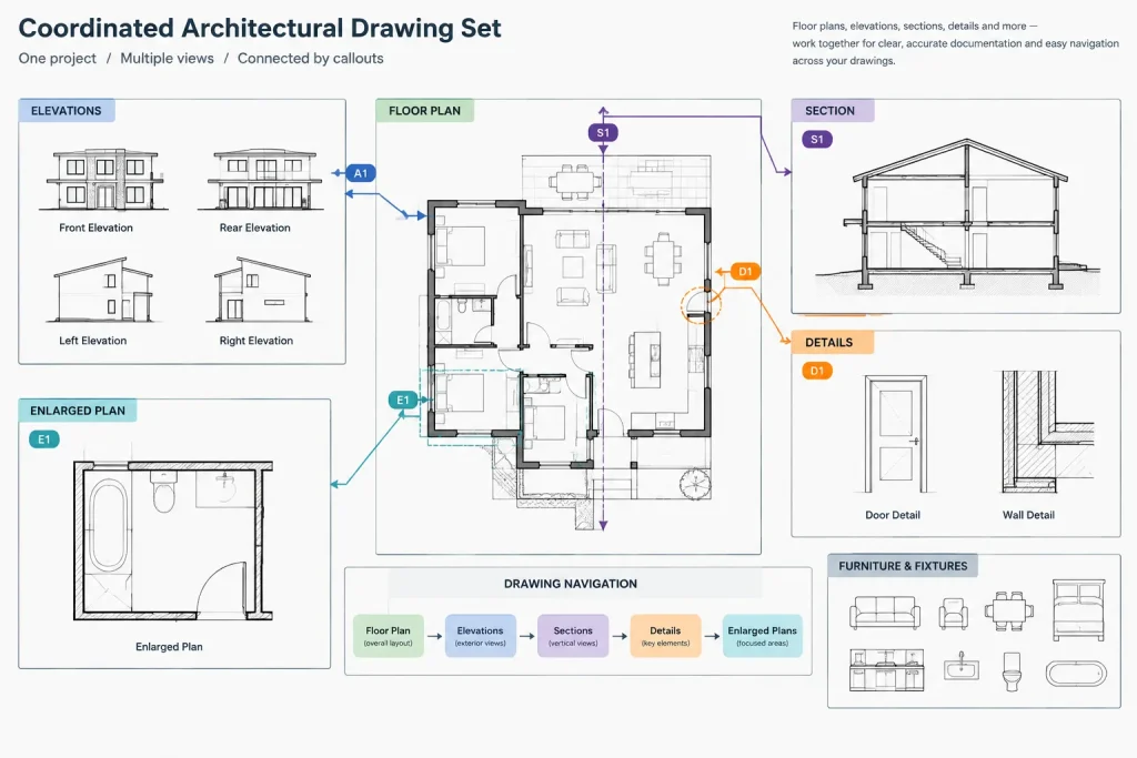 Architectural CAD Pre-Issue Checklist: Reviewing DWG Files and PDF Sheets architectural CAD illustration
