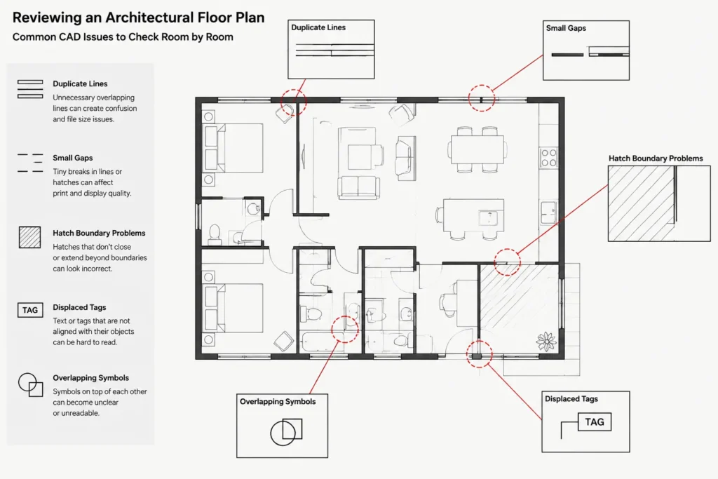 Architectural DWG Quality Control: A Practical Pre-Issue Checklist architectural CAD illustration