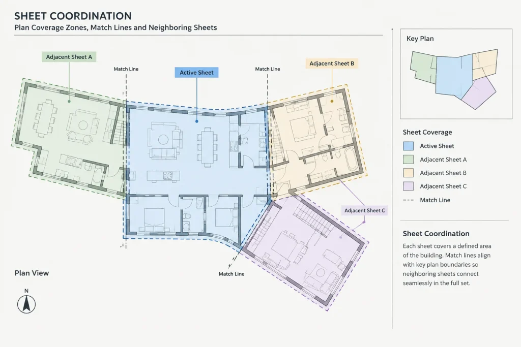 Architectural Key Plans in CAD: A Practical Setup and Coordination Workflow architectural CAD illustration