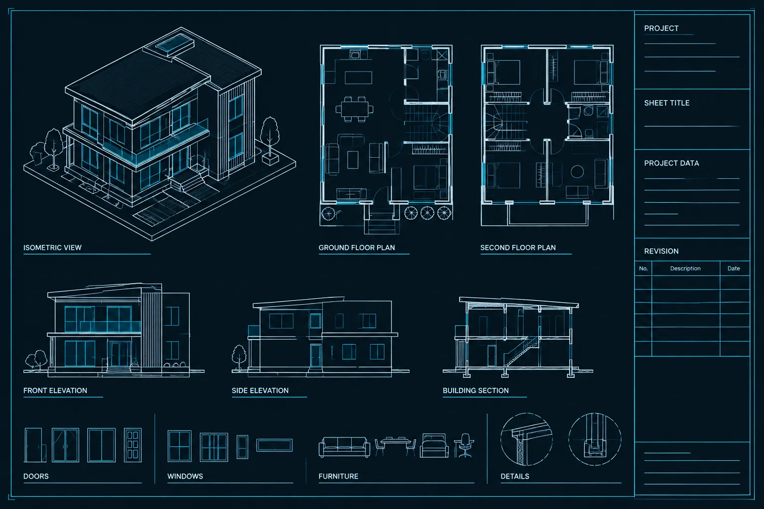 Architectural Title Blocks in AutoCAD: Setup, Data, and Quality-Control Workflow