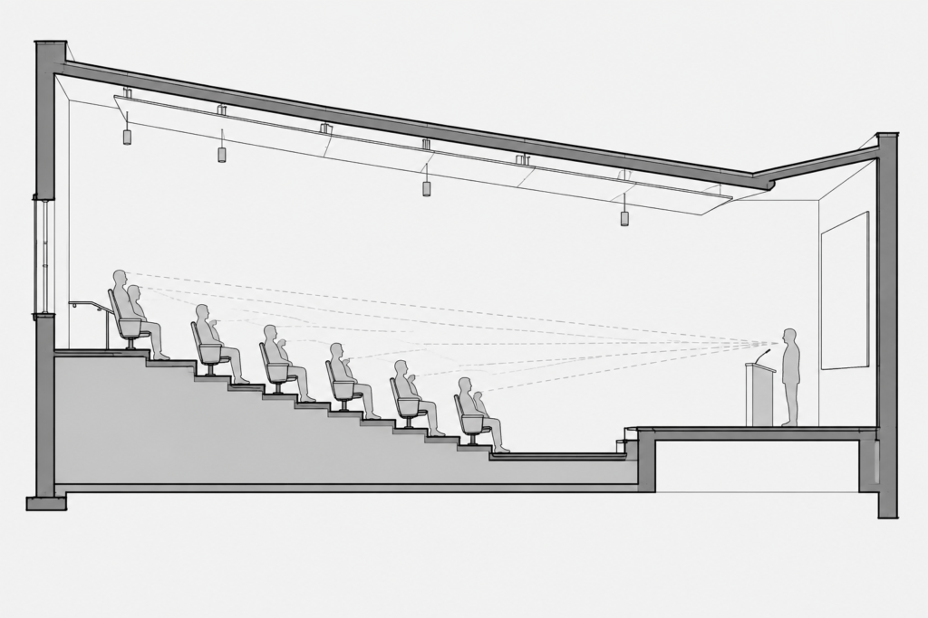 Auditorium Armchairs DWG: Free AutoCAD Blocks Download architectural CAD illustration