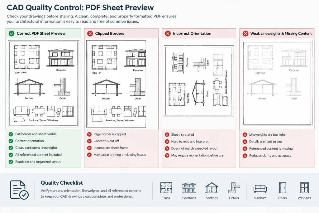 AutoCAD Page Setups for Consistent Architectural PDF Sheets architectural CAD illustration