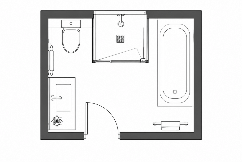 Bathroom Equipment CAD Blocks – Free DWG Download architectural CAD illustration