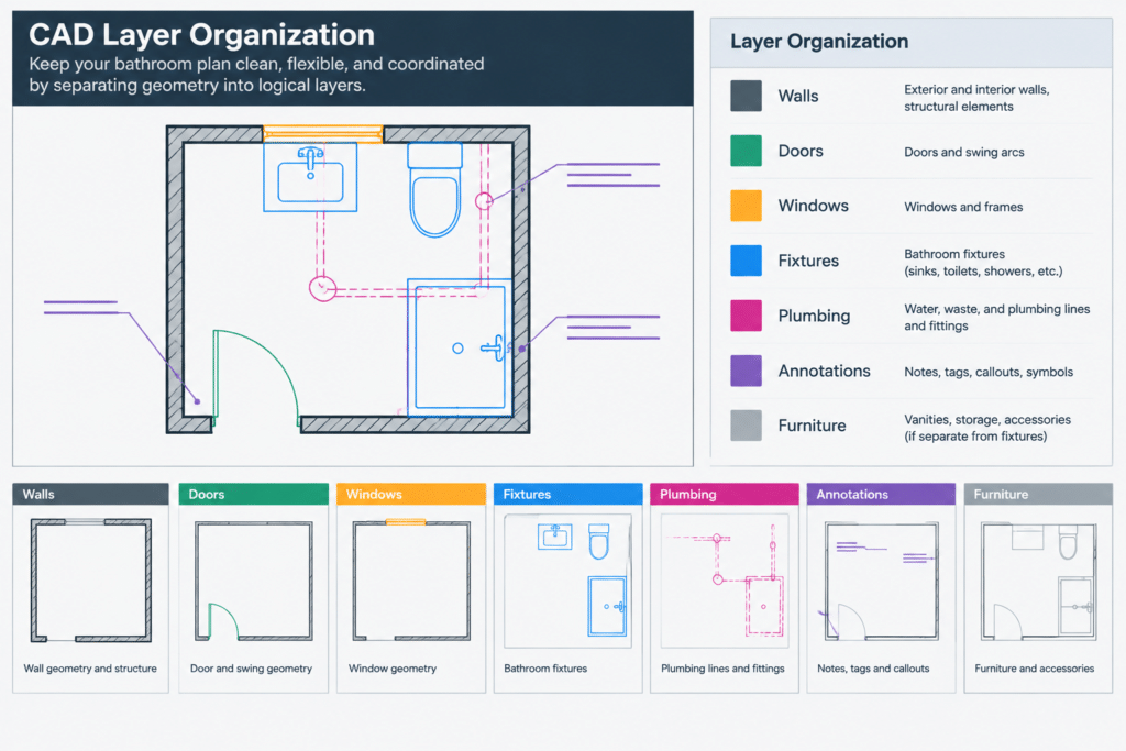 Bathroom Equipment CAD Blocks – Free DWG Download architectural CAD illustration