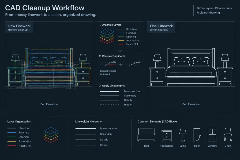 Beds Front View DWG: Free CAD Blocks for AutoCAD Drawing architectural CAD illustration