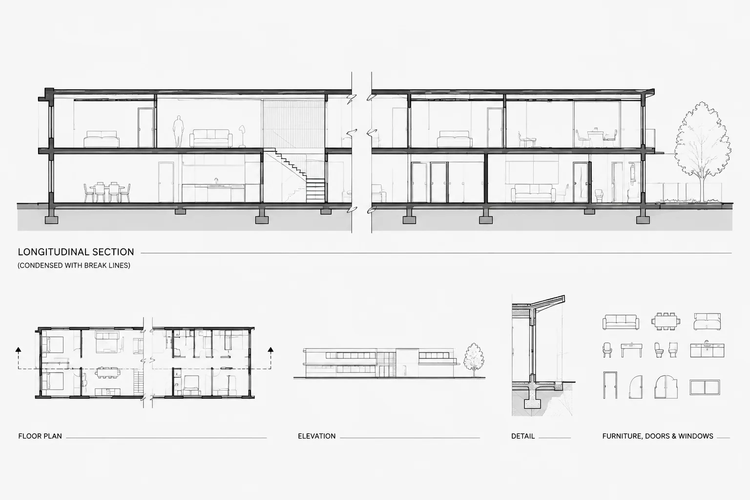 Break Lines and Partial Views in Architectural CAD: A Clear Drafting Workflow