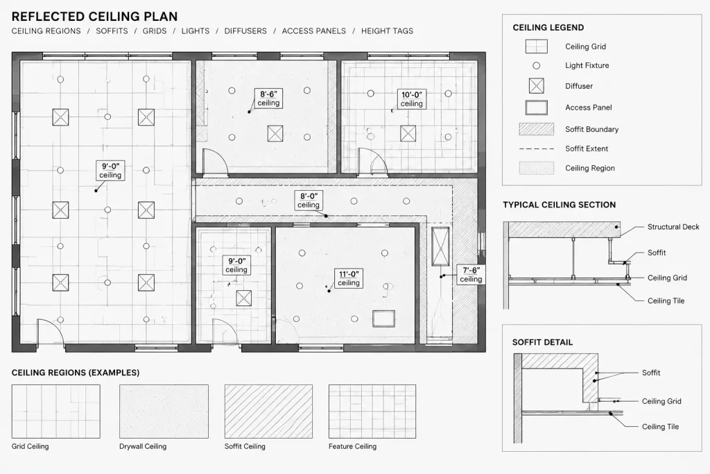 Ceiling Heights, Soffits, and Bulkheads in Architectural CAD: A Coordination Workflow architectural CAD illustration