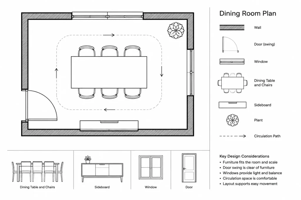 Dining Room Furniture Sets DWG: Free AutoCAD Blocks Download architectural CAD illustration