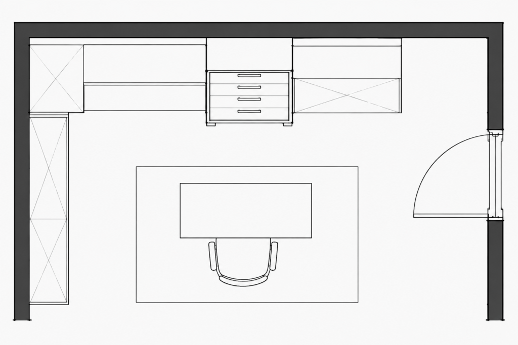 Drawer Cabinet CAD Block – Free AutoCAD DWG File Download architectural CAD illustration