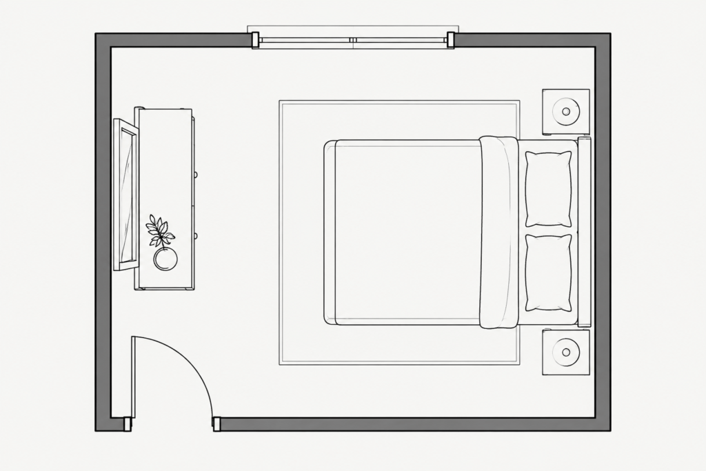 Dressers with Mirrors CAD Block – Free DWG Download for AutoCAD architectural CAD illustration