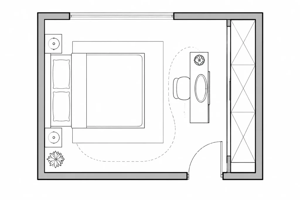 Dressing Tables CAD Blocks: Free DWG Files for AutoCAD architectural CAD illustration