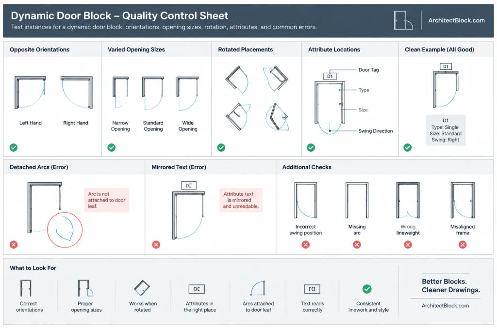 Dynamic Blocks in Architectural CAD: A Practical Setup and Quality-Control Workflow architectural CAD illustration