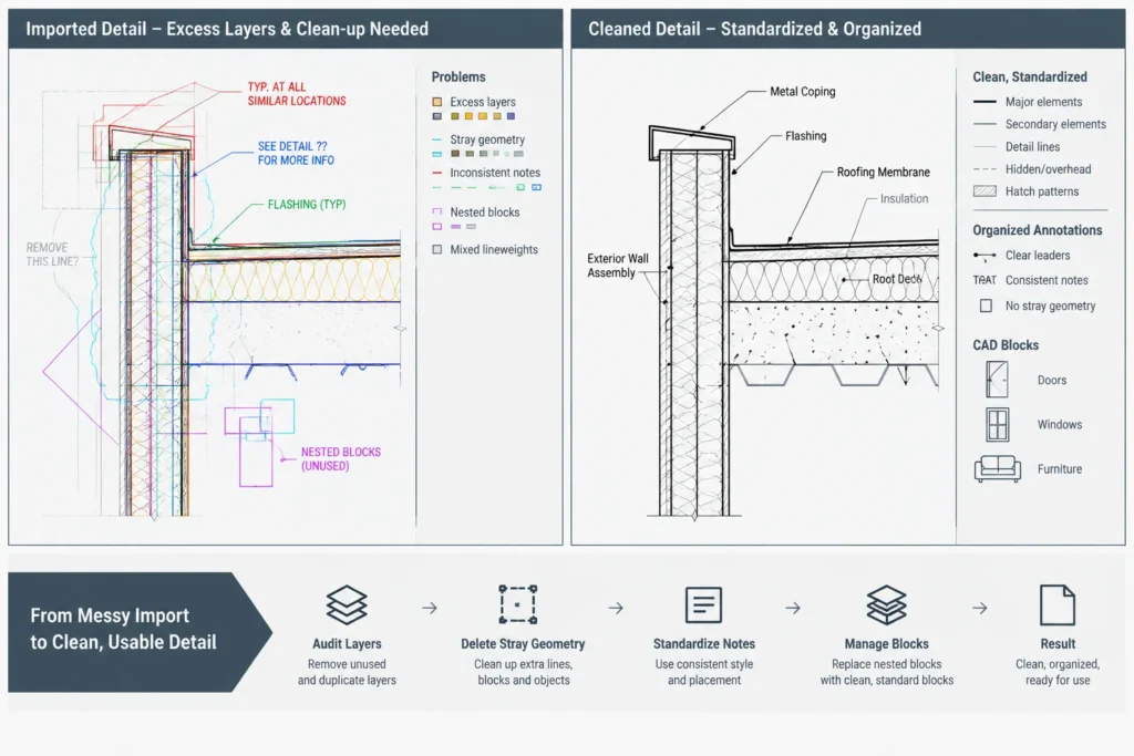 How to Build and Maintain an Architectural CAD Detail Library architectural CAD illustration
