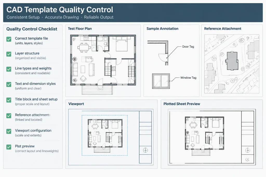 How to Build and Maintain an Architectural CAD Template architectural CAD illustration