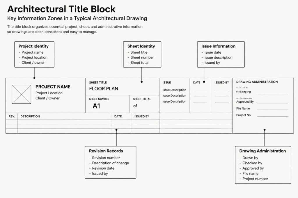 How to Build and Manage an Architectural Title Block in AutoCAD architectural CAD illustration