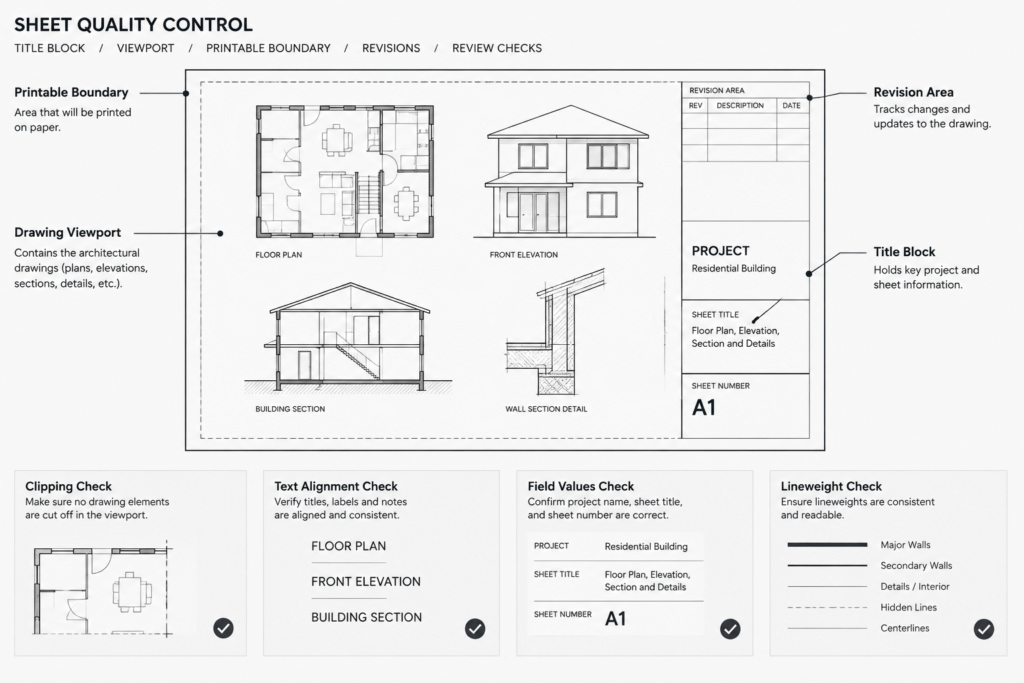 How to Build and Manage an Architectural Title Block in AutoCAD architectural CAD illustration