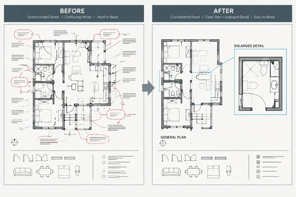 How to Choose Drawing Scales for Architectural CAD Sheets architectural CAD illustration