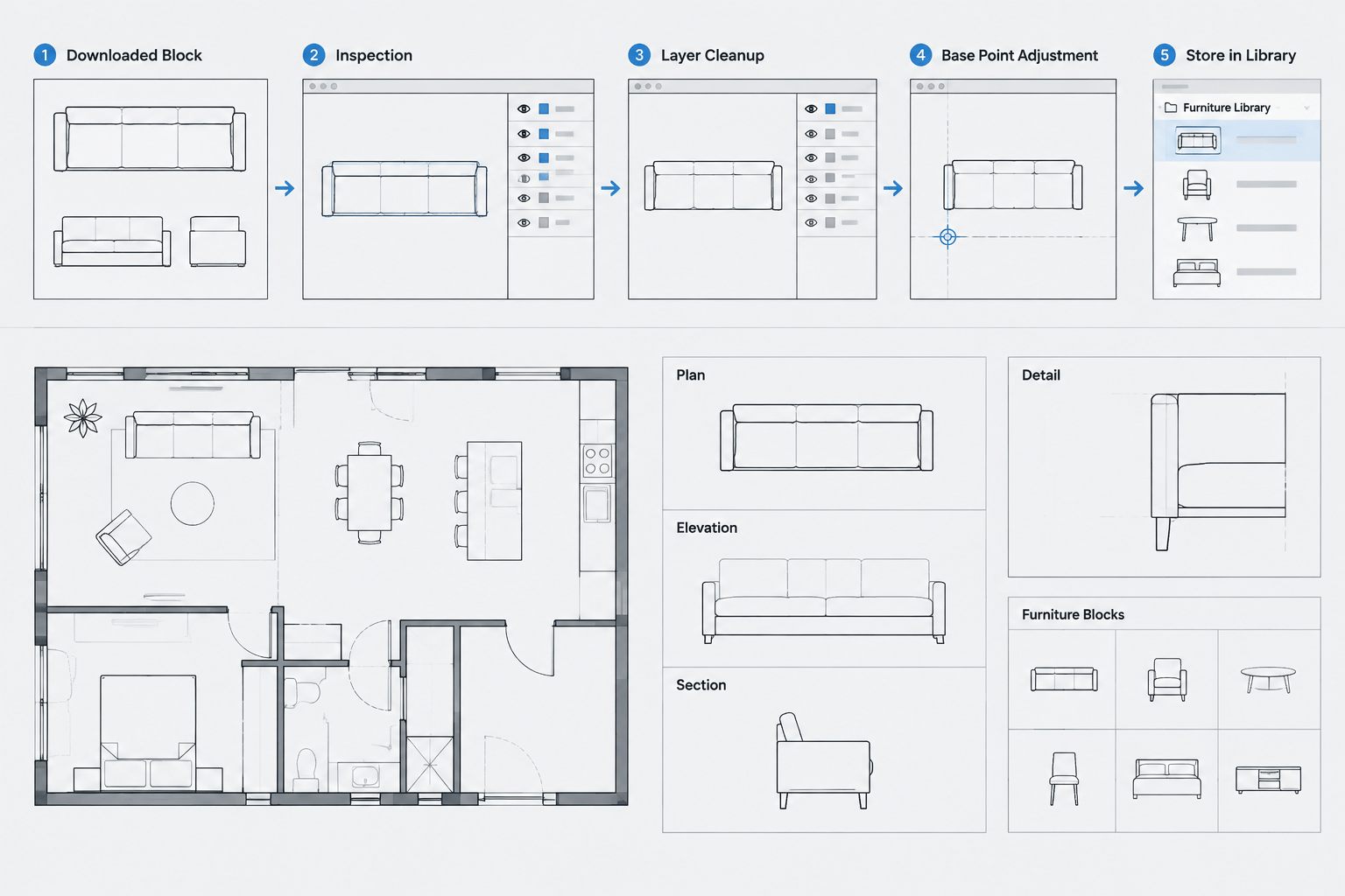 How to Clean and Standardize Downloaded CAD Blocks Before Use