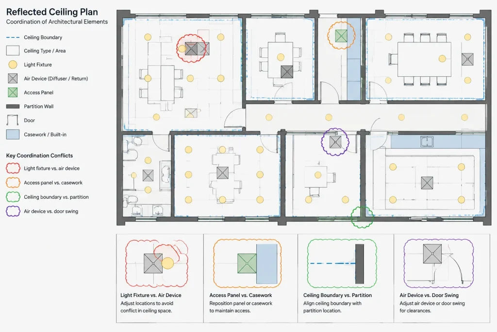How to Coordinate Architectural CAD Plans with MEP Consultant Drawings architectural CAD illustration