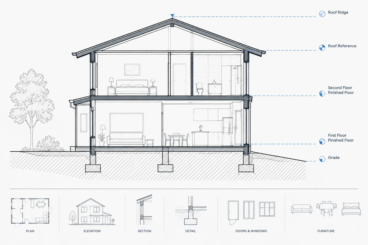 How to Coordinate Floor Levels and Elevation Datums in Architectural CAD