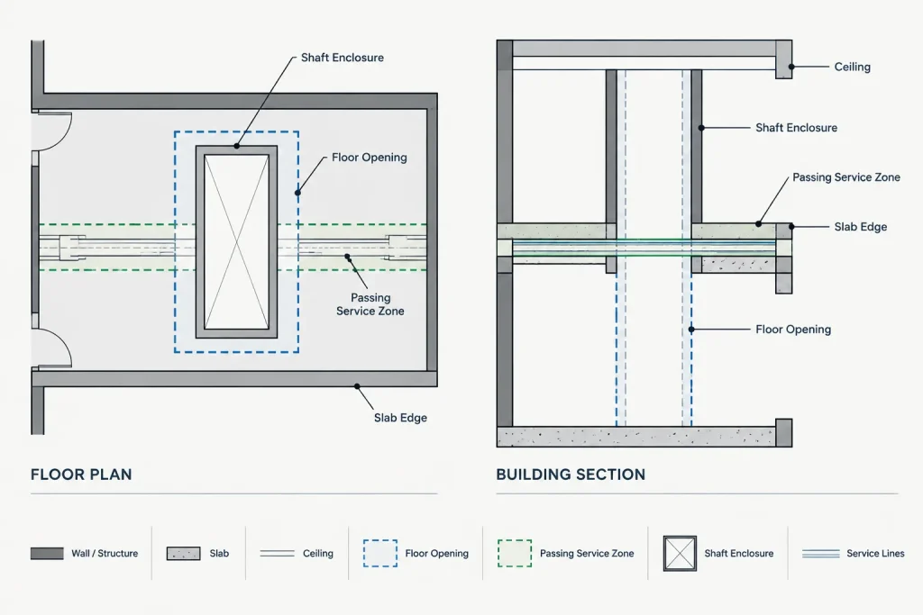 How to Coordinate Floor Openings and Penetrations in Architectural CAD architectural CAD illustration