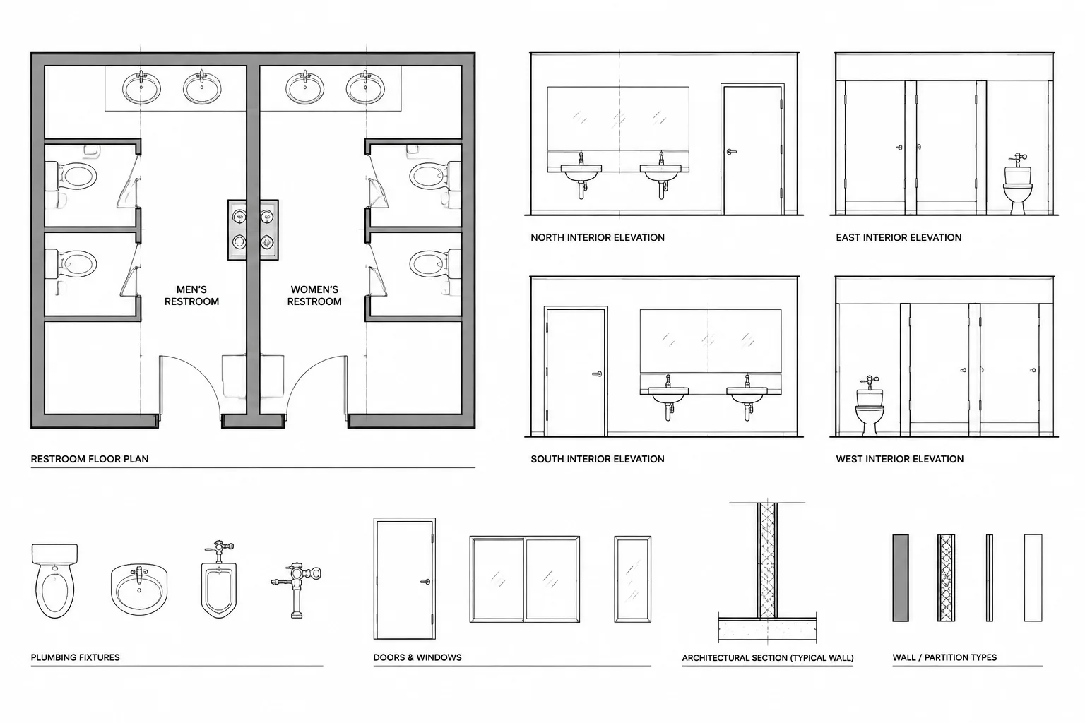 How to Coordinate Plumbing Fixtures in Architectural CAD Drawings