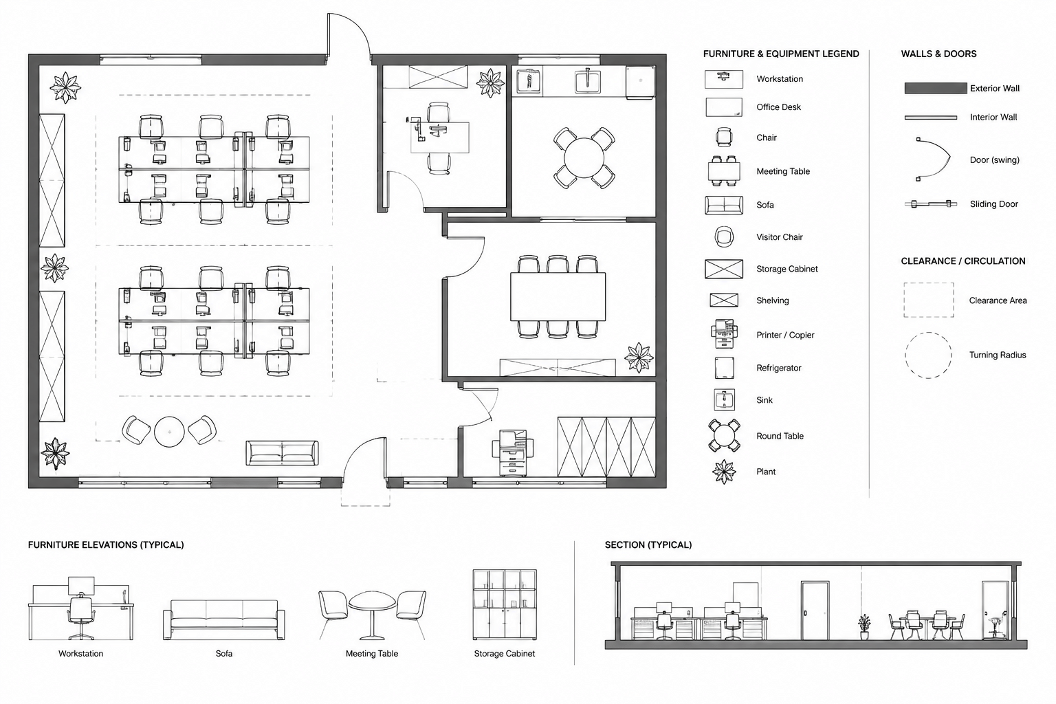 How to Create a Furniture and Equipment Plan in AutoCAD