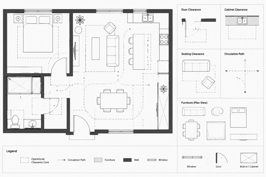 How to Create a Furniture and Equipment Plan in AutoCAD architectural CAD illustration