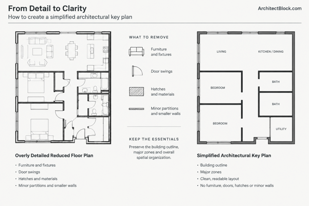 How to Create and Coordinate Architectural Key Plans in CAD architectural CAD illustration