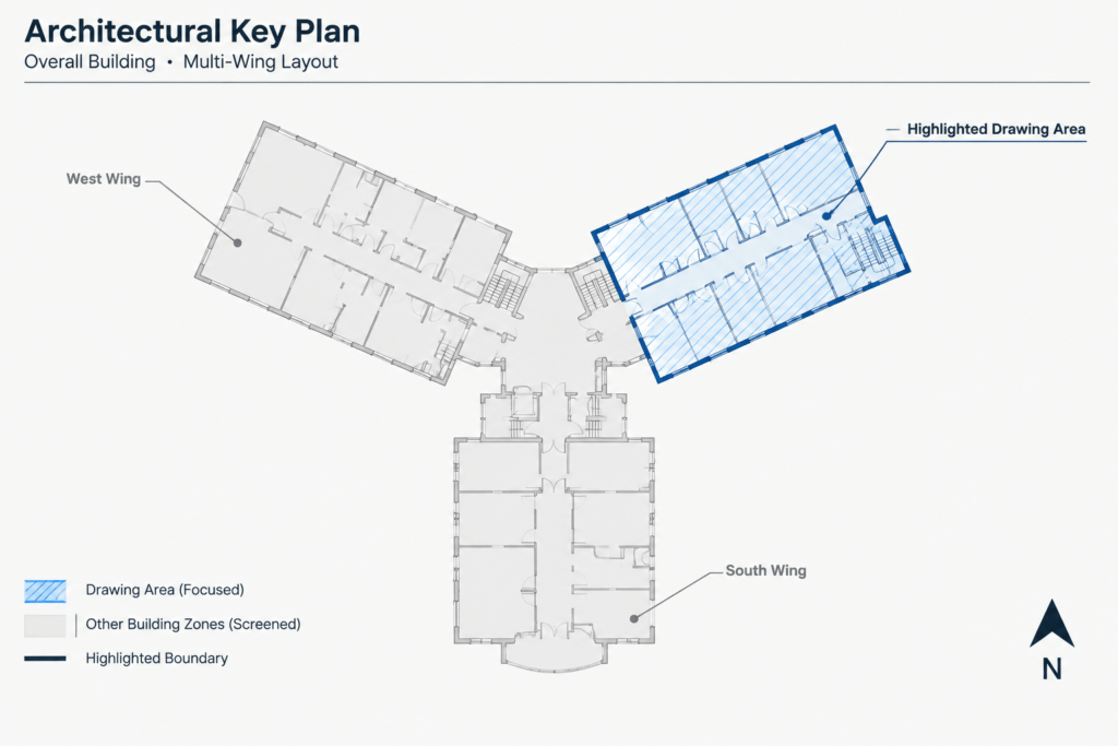 How to Create and Coordinate Architectural Key Plans in CAD architectural CAD illustration