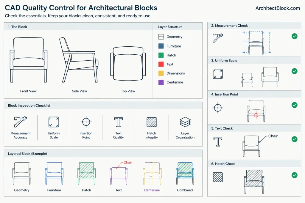 How to Diagnose and Fix Incorrectly Scaled CAD Blocks in Architectural Drawings architectural CAD illustration