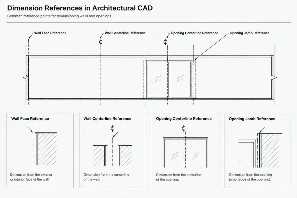 How to Dimension Architectural Floor Plans in CAD Without Creating Conflicts architectural CAD illustration