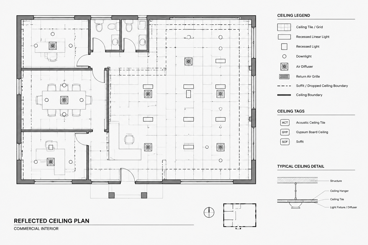 How to Draft a Reflected Ceiling Plan in CAD