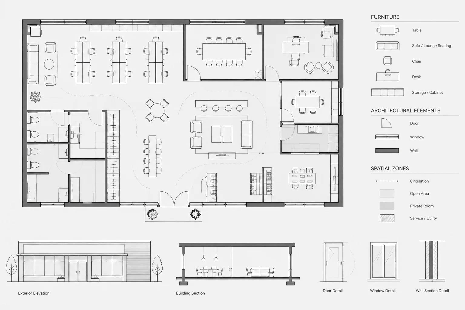 How to Draft and Coordinate a Furniture Plan in Architectural CAD
