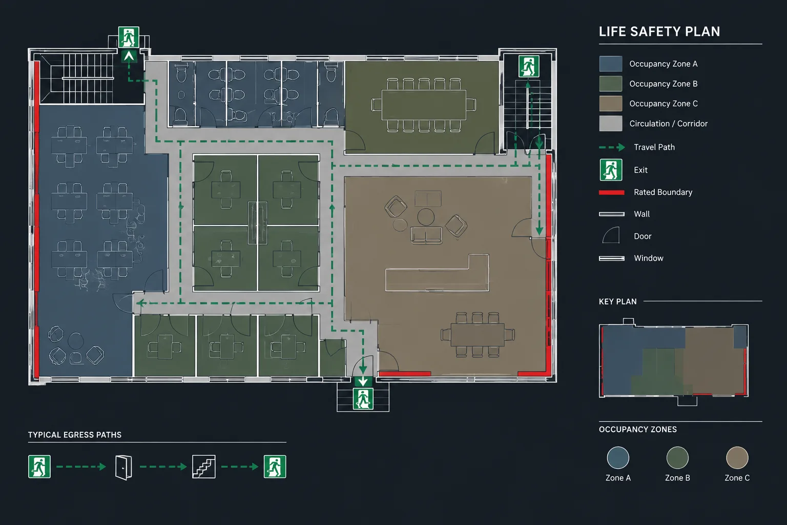 How to Draft and Coordinate a Life Safety Plan in Architectural CAD