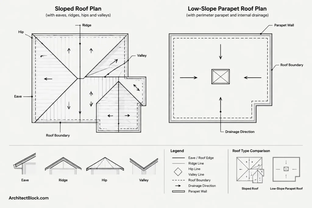 How to Draft and Coordinate an Architectural Roof Plan in CAD architectural CAD illustration