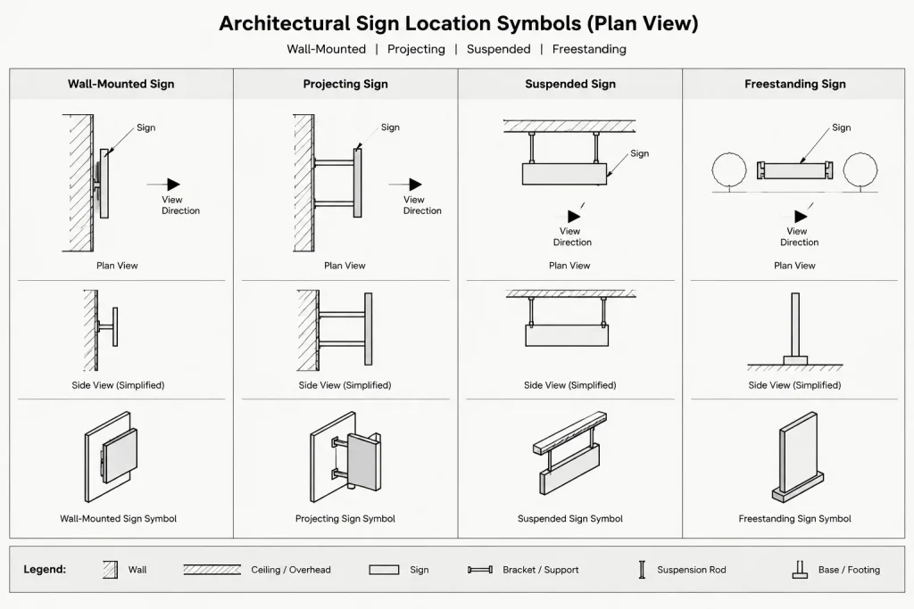How to Draft and Coordinate an Architectural Signage Plan in CAD architectural CAD illustration