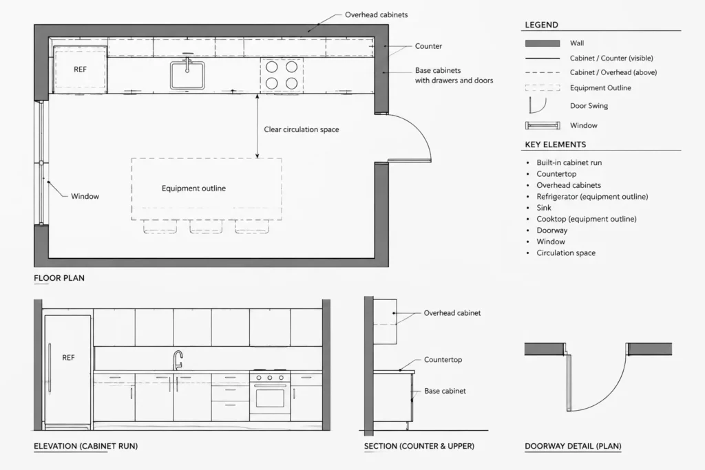 How to Draft and Coordinate Architectural Millwork in CAD architectural CAD illustration