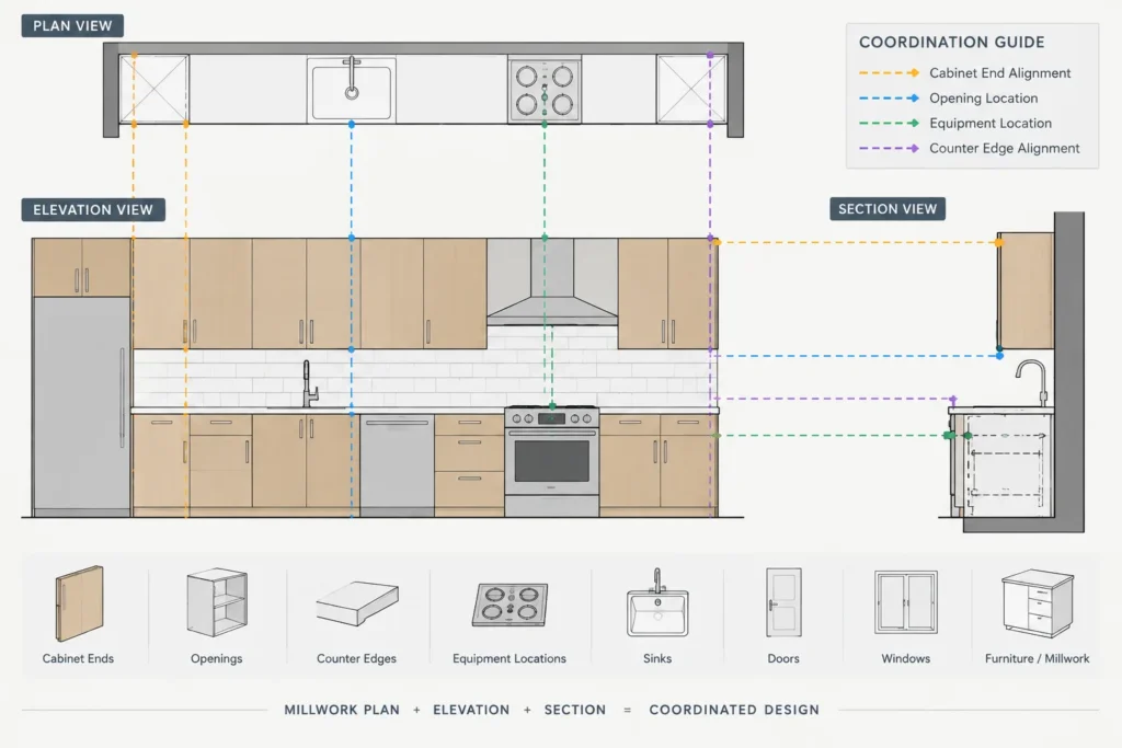 How to Draft and Coordinate Architectural Millwork in CAD architectural CAD illustration