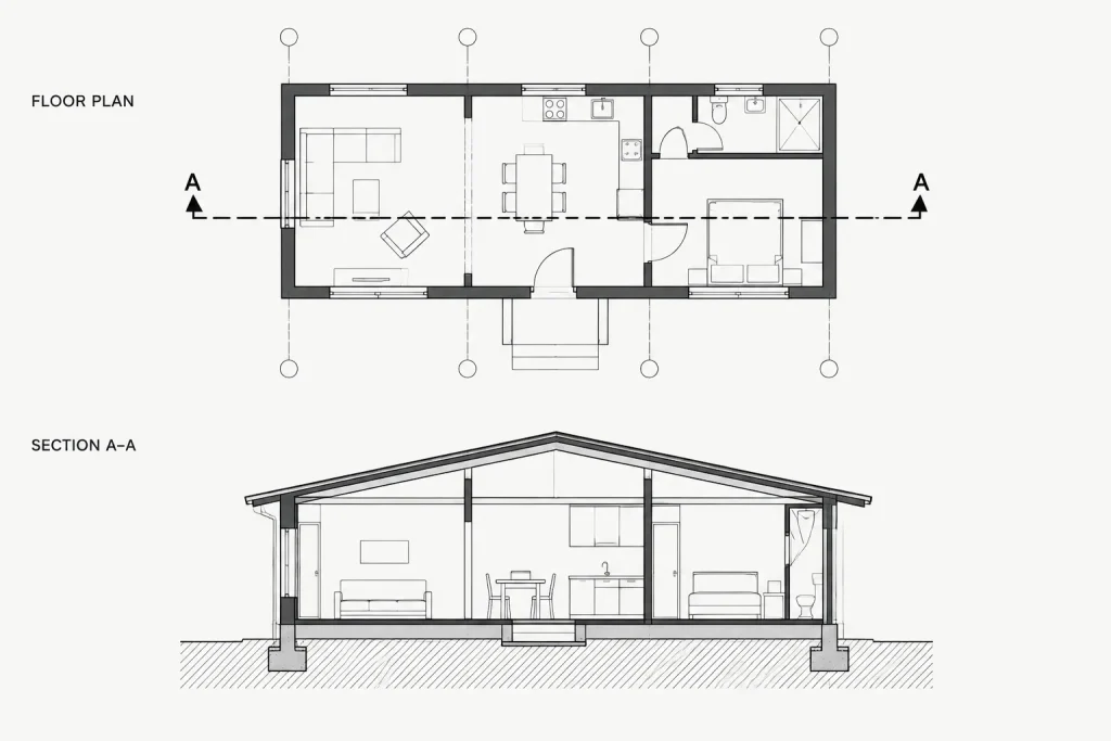 How to Draft and Coordinate Building Sections in Architectural CAD architectural CAD illustration