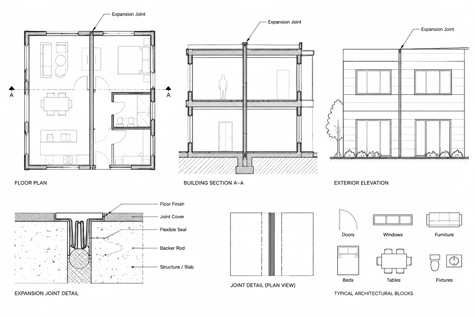 How to Draft and Coordinate Expansion Joints in Architectural CAD