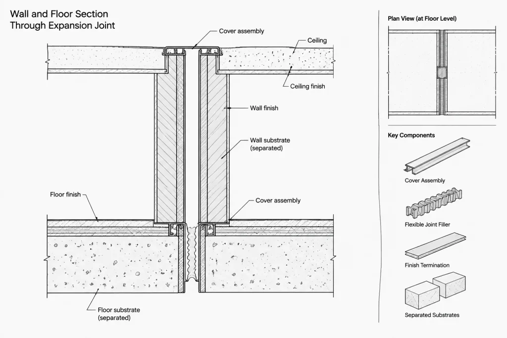 How to Draft and Coordinate Expansion Joints in Architectural CAD architectural CAD illustration