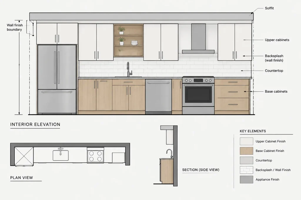 How to Draft and Coordinate Interior Elevations in Architectural CAD architectural CAD illustration