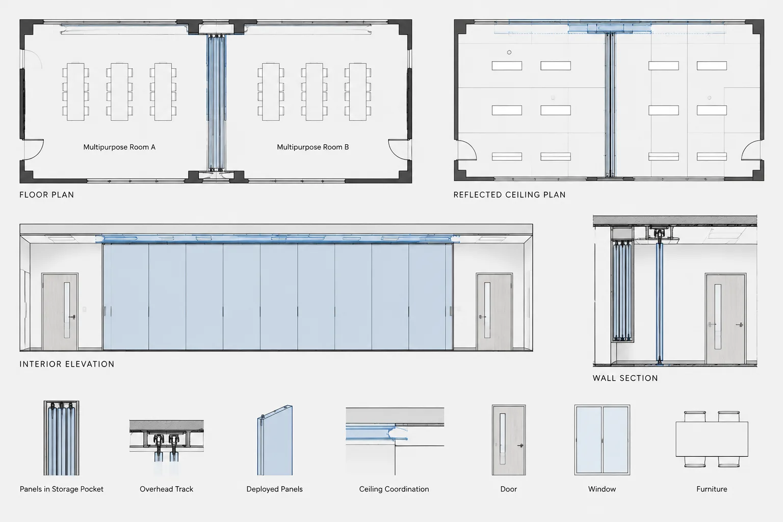 How to Draft and Coordinate Operable Partitions in Architectural CAD